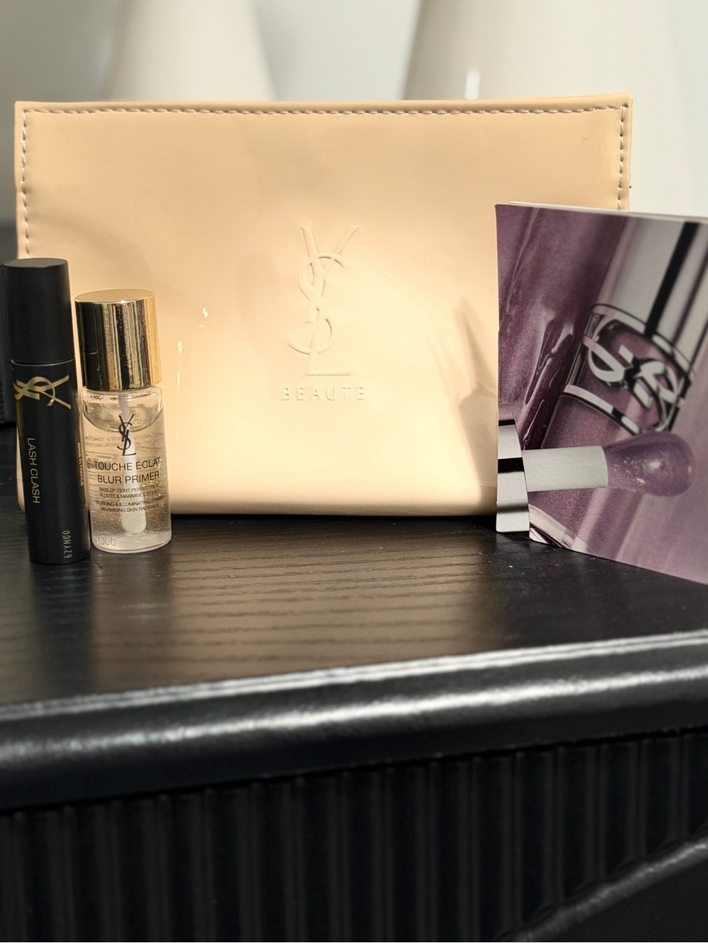 YSL Beauty Makeup Set – Loveshine Lip Product + Blur Primer + Mascara